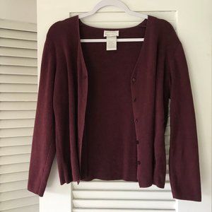 Burgundy Cardigan